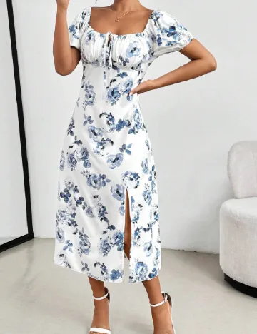 Rochie medie SHEIN, alb