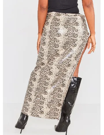 Fusta PRETTYLITTLETHING, crem