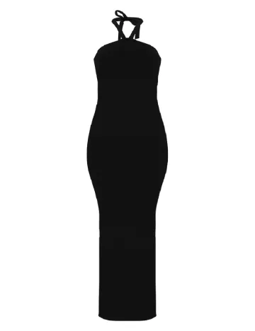 Rochie lunga PRETTYLITTLETHING, negru