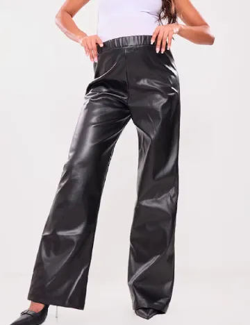 Pantaloni PRETTYLITTLETHING Maternity, negru