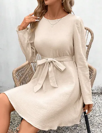 Rochie scurta SHEIN, crem