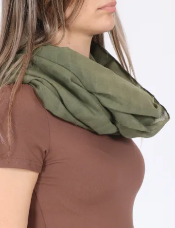 Esarfa circulara s.Oliver, verde