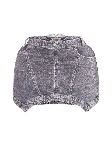 Fusta PRETTYLITTLETHING Plus Size, gri
