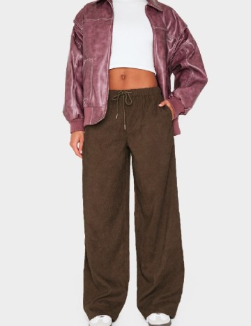 Pantaloni PRETTYLITTLETHING, maro