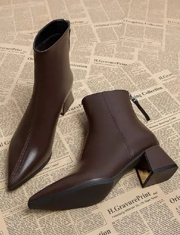 Botine SHEIN, maro