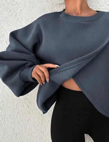 Bluza SHEIN, gri petrol Gri