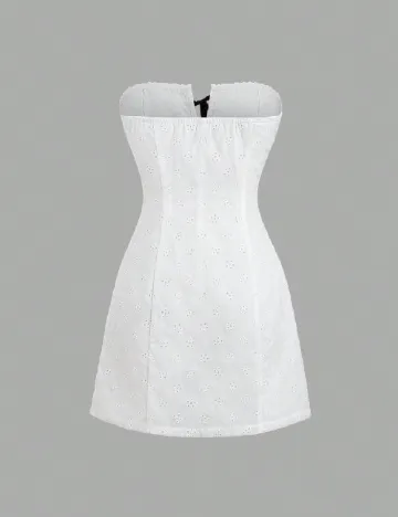 Rochie scurta SHEIN, alb Alb