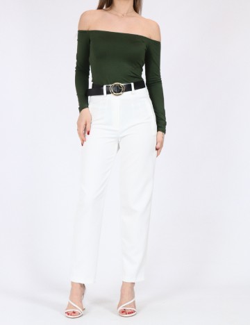 Pantaloni SHEIN, alb