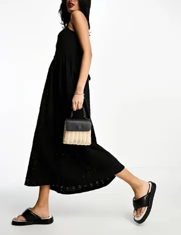 Rochie medie ASOS, negru Negru