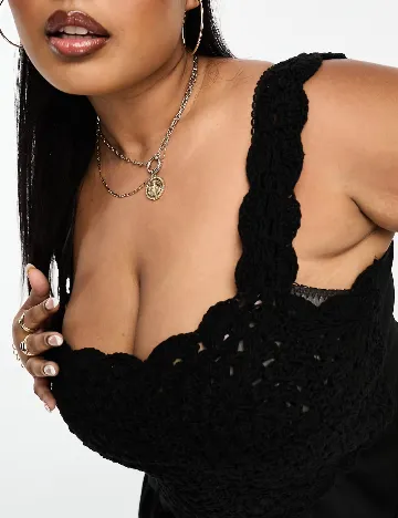 Rochie scurta ASOS Curve, negru