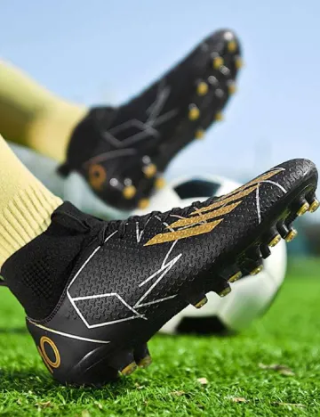 Ghete de fotbal Shein Kids, negru