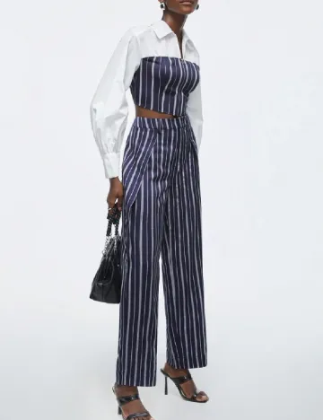 Pantaloni SHEIN, bleumarin