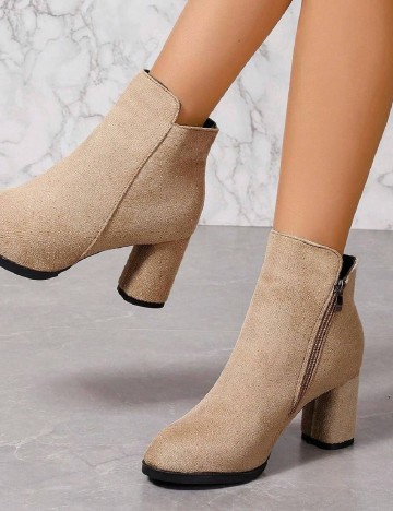 Botine SHEIN, crem