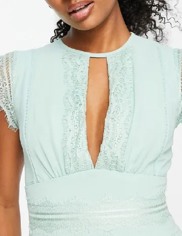 Rochie lunga TFNC London, turcoaz