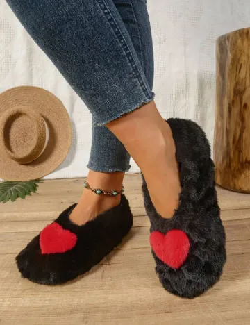 Papuci de Casa SHEIN, negru