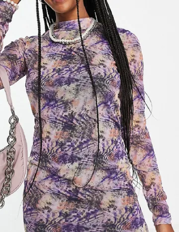 Rochie scurta Noisy May, mix culori
