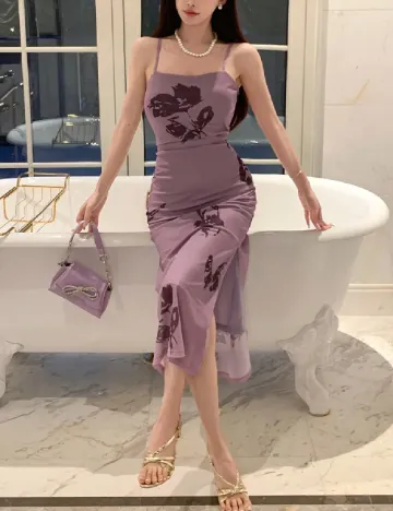 Rochie medie Dazy, mov
