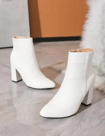 Botine SHEIN, alb
