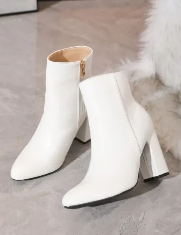 Botine SHEIN, alb