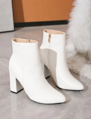Botine SHEIN, alb
