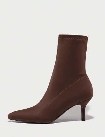Botine SHEIN, maro Maro