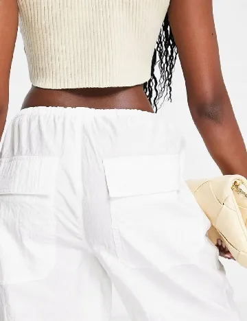 Pantaloni Top Shop, alb