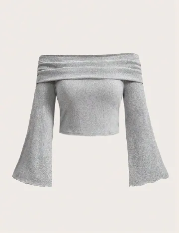 Top SHEIN CURVE, gri