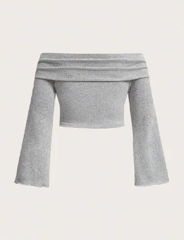 Top SHEIN CURVE, gri