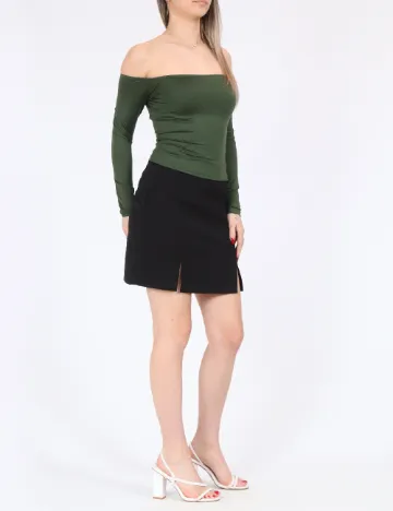 Top Bershka, verde Verde