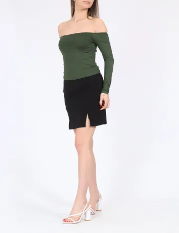 Top Bershka, verde Verde