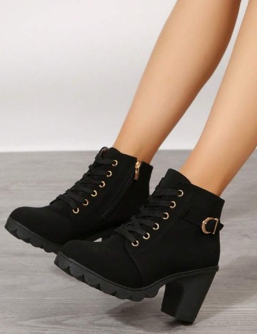 Botine SHEIN, negru
