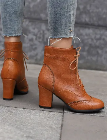 Botine SHEIN, maro