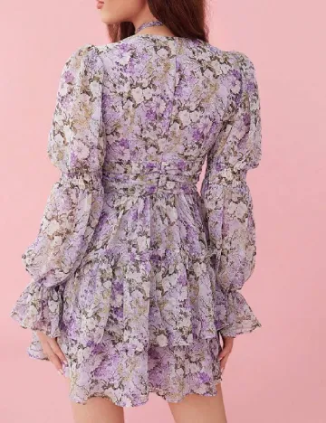 Rochie scurta SHEIN, floral print Floral print