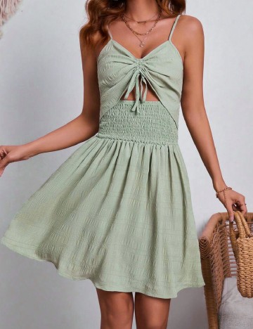 Rochie scurta SHEIN, verde