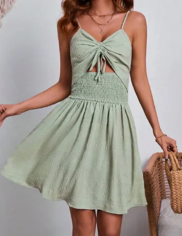 Rochie scurta SHEIN, verde
