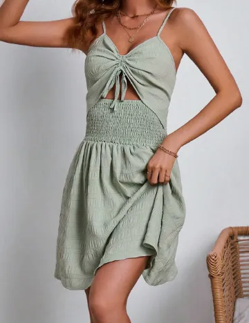 Rochie scurta SHEIN, verde