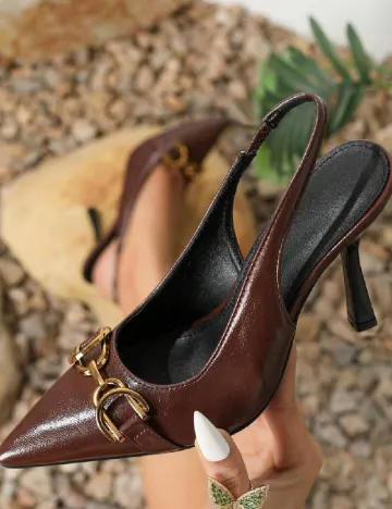 Pantofi SHEIN, maro