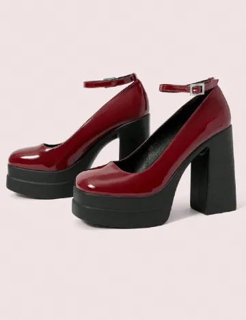 Pantofi SHEIN, visiniu