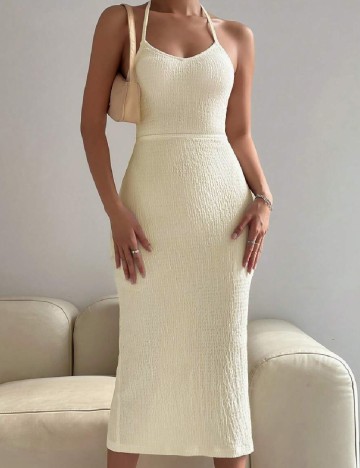 Rochie medie SHEIN, crem