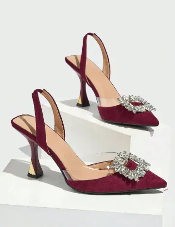 Pantofi SHEIN, visiniu
