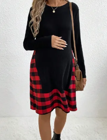 Rochie scurta SHEIN Maternity, negru