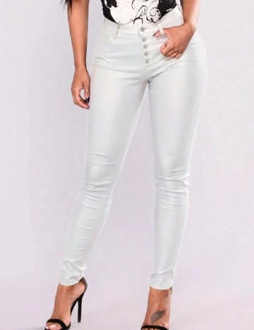 Pantaloni SHEIN, alb