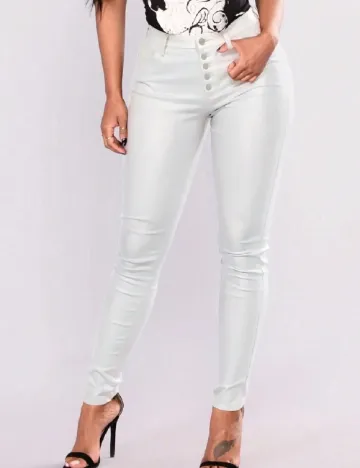 Pantaloni SHEIN, alb