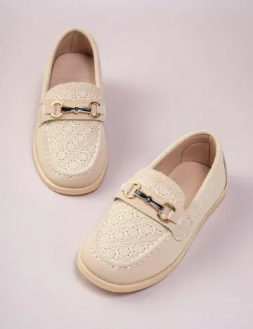 Mocasini Shein Kids, crem