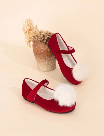 Pantofi Shein Kids, rosu