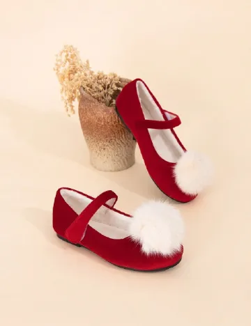 Pantofi Shein Kids, rosu