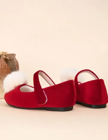 Pantofi Shein Kids, rosu