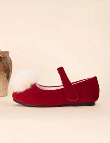 Pantofi Shein Kids, rosu