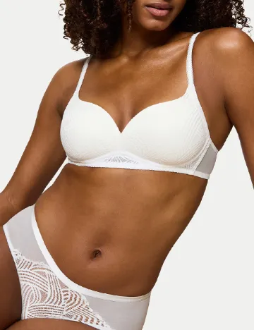 Sutien Triumph, alb Alb