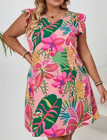 Rochie scurta SHEIN CURVE, mix culori Mix culori